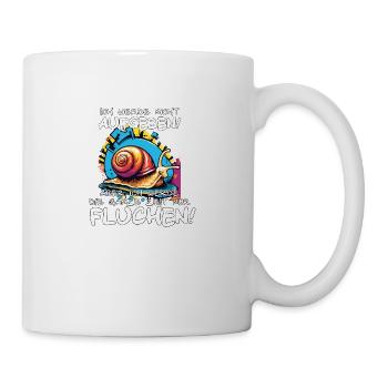 Motivationsspruch Ich werde nicht aufgeben - Tasse - Weiß - Rechts