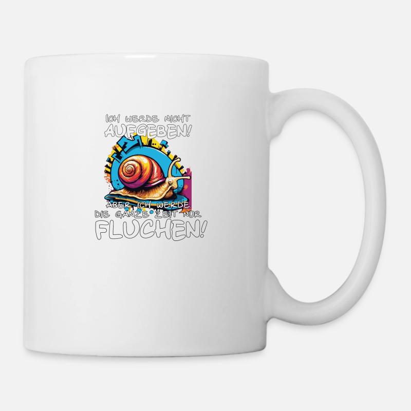 Motivationsspruch Ich werde nicht aufgeben - Tasse - Weiß