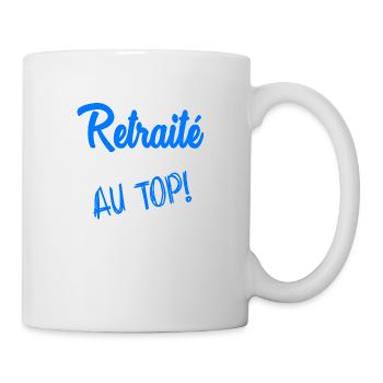 RETRAITE. RETRAITE. RETRAITEE. RETRAITE. - Mug blanc - blanc - Droite