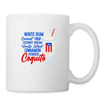 Coquito Recipe Rum Drink Coconut Puerto Rican - Mug - white - Right