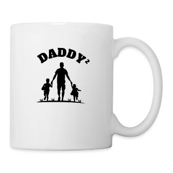 Daddy² 2 Children Black - Tasse - Weiß - Rechts