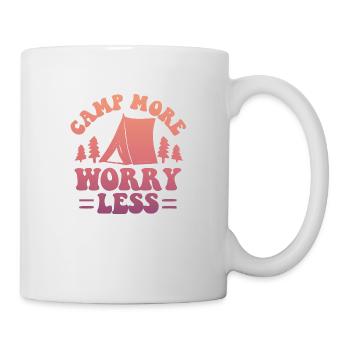 Camp More Worry Less Camping - Tasse - Weiß - Rechts