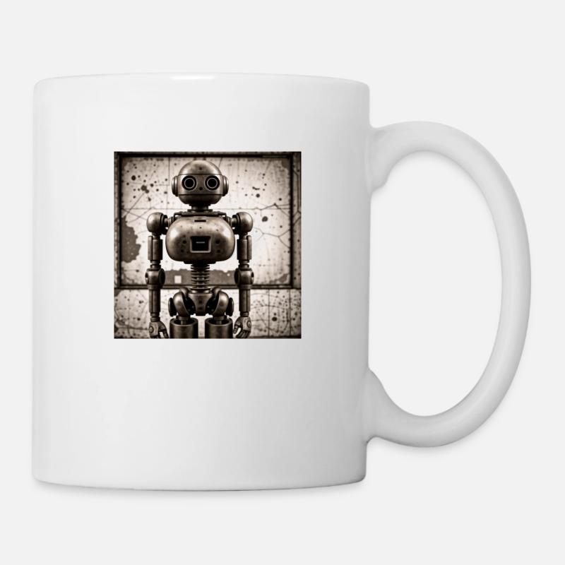 Vintage Robot - Mug - white