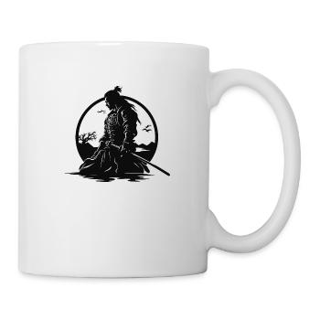 Samurai Krieger Japan Landschaft - Tasse - Weiß - Rechts