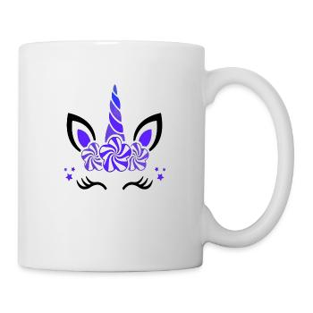 Einhorn süße Regenbogen lustige Einhörner magische Fantasie - Tasse - Weiß - Rechts