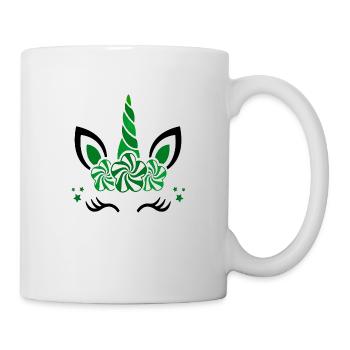 Einhorn süße Regenbogen lustige Einhörner magische Fantasie - Tasse - Weiß - Rechts