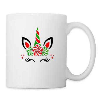 Einhorn süße Regenbogen lustige Einhörner magische Fantasie - Tasse - Weiß - Rechts