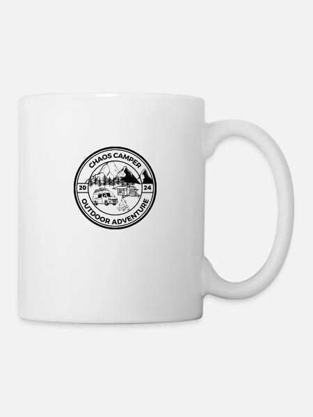 Chaos Camper, Outdoor Adventure - Mug - white