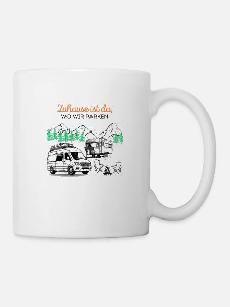 Home is where we park - Mug - white