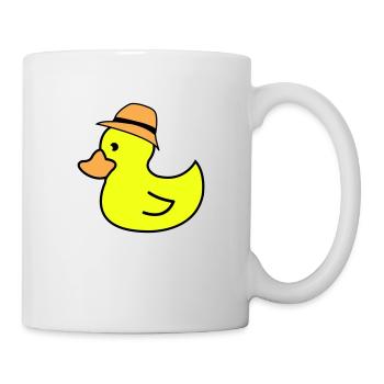 Chapeau de canard - Mug blanc - blanc - Droite