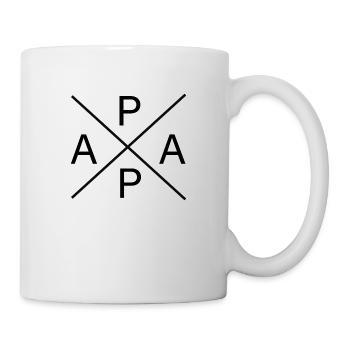 Papa geworden - Tasse - Weiß - Rechts