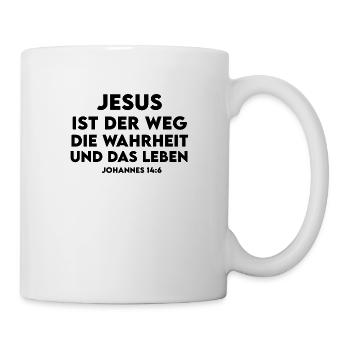 Jesus ist der Weg, die Wahrheit und das Leben - Tasse - Weiß - Rechts