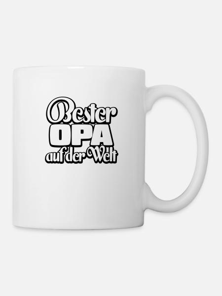 Bester Opa Spruch Geschenk - Tasse - Weiß