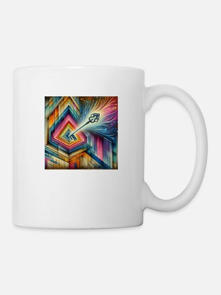 Schlüssel Fantasie - Tasse - Weiß