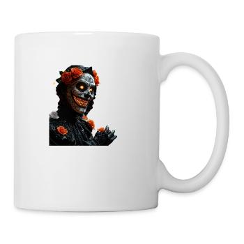 Halloween-Menion mit funkelnden Lichtern - Tasse - Weiß - Rechts