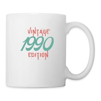 Jahrgang 1990 Ausgabe - Tasse - Weiß - Rechts