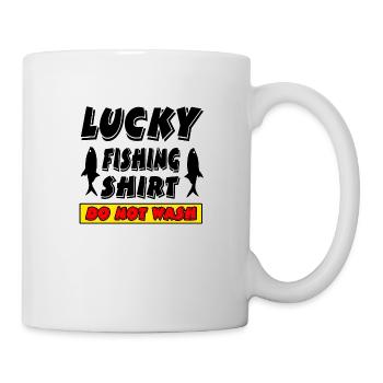 Angeln - Tasse - Weiß - Rechts