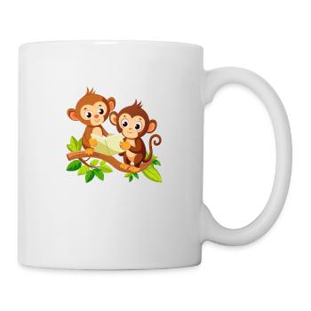 Jungle Junior: Playful Monkey Adventure - Mug - white - Right