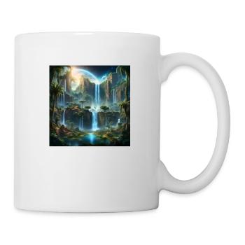 Future Paradise - Tasse - Weiß - Rechts