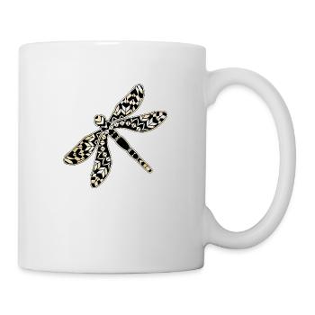 Libellule - Mug blanc - blanc - Droite