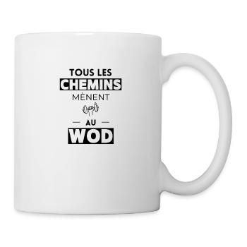 Tous les chemins mènent au WOD - Mug blanc - blanc - Droite
