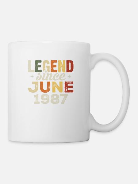 June 1987 Birthday Gift June 1987 June 1987 - Mug - white