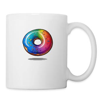 Süße Donut-Liebe - Tasse - Weiß - Rechts