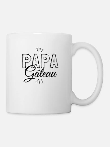 PAPA GATEAU - idée cadeau - Mug blanc - blanc