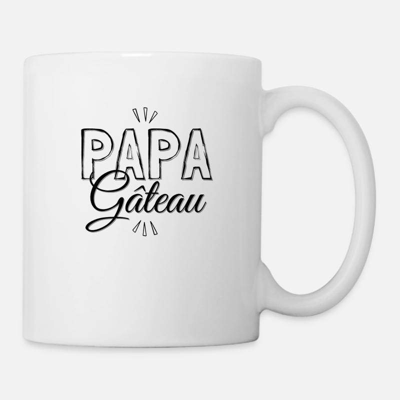 PAPA GATEAU - idée cadeau - Mug blanc - blanc