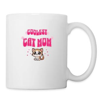 Coolest Cat Mom - Mug - white - Right