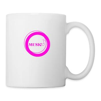 Musik-Zyklus Lila Logo - Tasse - Weiß - Rechts