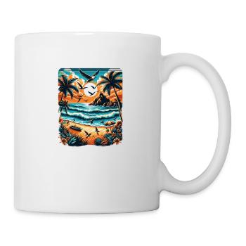 Summertime feeling - Tasse - Weiß - Rechts