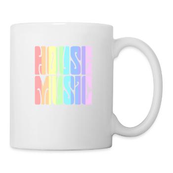 House-Musik - Pastel Rainbow - Tasse - Weiß - Rechts