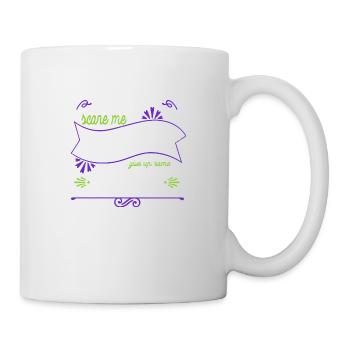 @zackiinnitbrahhh birthday present - Tasse - Weiß - Rechts