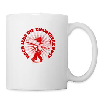 Caricature de charpentier - Mug blanc - blanc - Droite