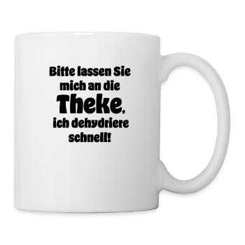 An die Theke - Tasse - Weiß - Rechts