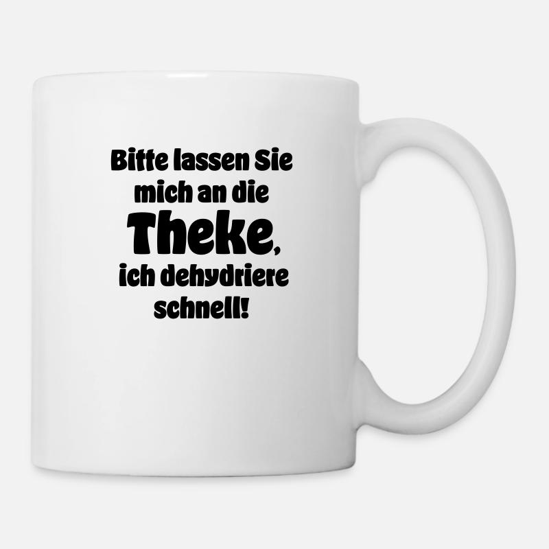 An die Theke - Tasse - Weiß