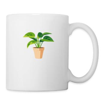 Plant Green Potted Plant Leaves - Mug - white - Right