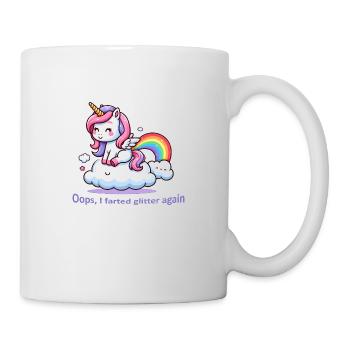 Magical Mishap: Unicorn and the Rainbow - Mug - white - Right