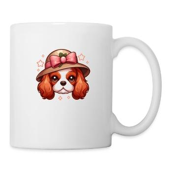 Niedlicher Hund Kavalier König Charles kawaii - Tasse - Weiß - Rechts