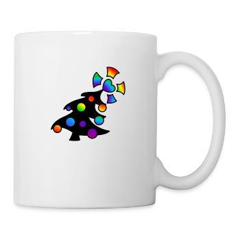 Weihnachtsbaum Christbaum : Sticky Queer Pride - Tasse - Weiß - Rechts