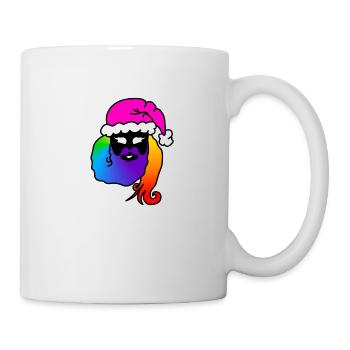WeihnachtsMann-Frau Androgyn : Sticky Queer Pride - Tasse - Weiß - Rechts