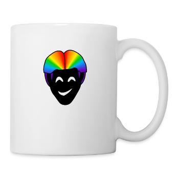 Lächeln glücklich : Sticky Queer Pride - Tasse - Weiß - Rechts