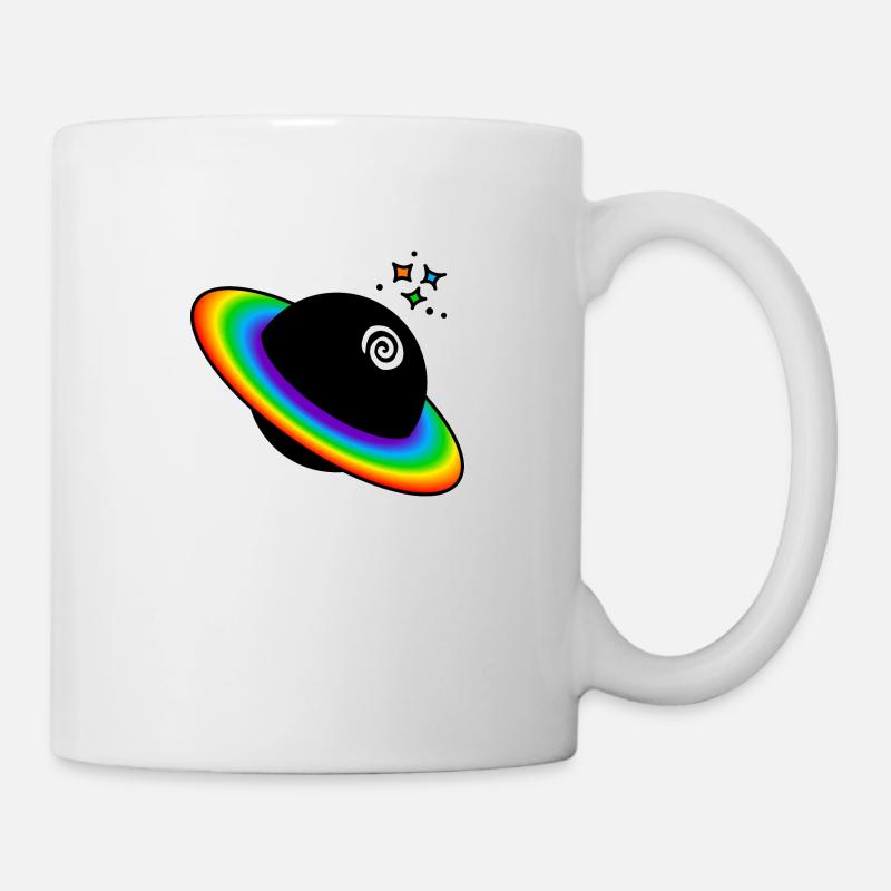 Rainbow Planet : Sticky Queer Pride - Mug - white