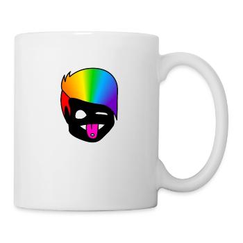 Zwinker Zunge : Sticky Queer Pride - Tasse - Weiß - Rechts