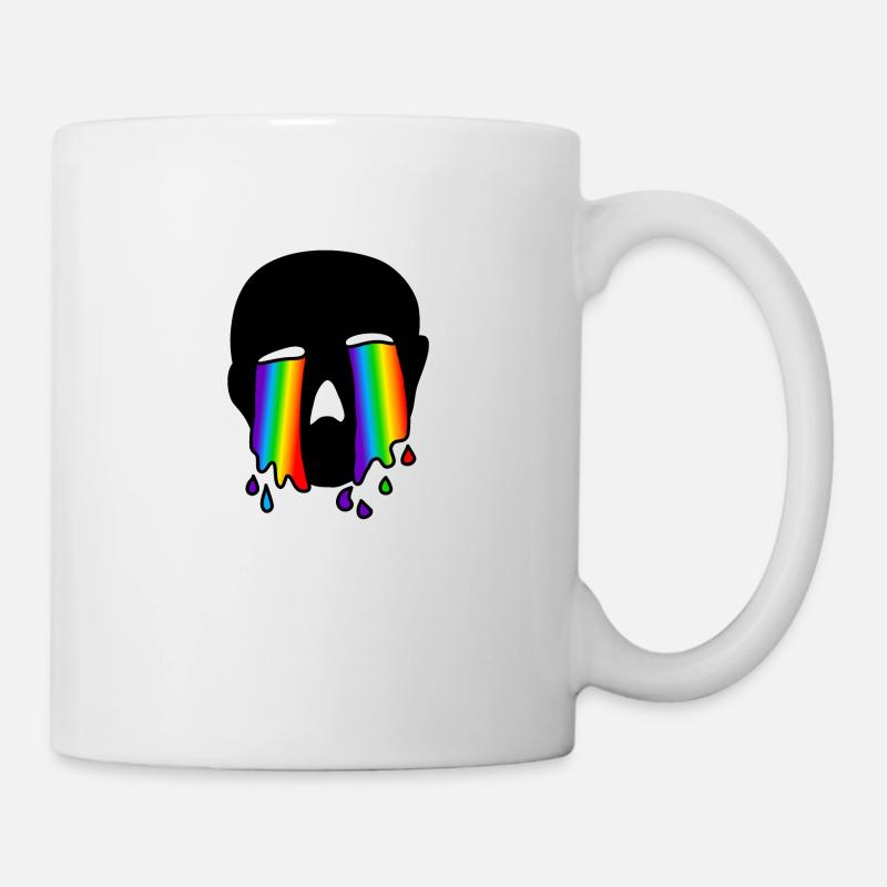 Crying Crying High-Sad : Sticky Queer Pride - Mug - white