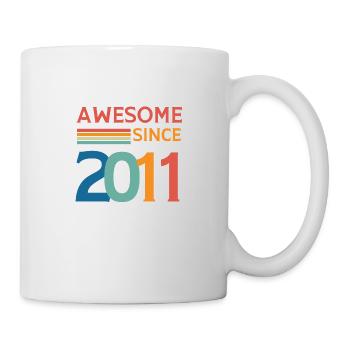 Awesome since 2011 - Mug - white - Right