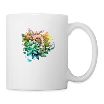Flowers Hippie soul Groovy Summer time peace love - Mug - white - Right