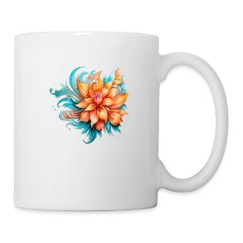 Flowers Hippie soul Groovy Summer time peace love - Mug - white - Right