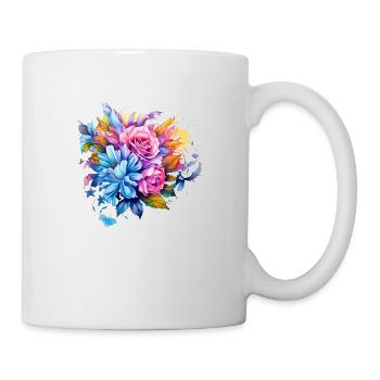 Flowers Hippie soul Groovy Summer time peace love - Mug - white - Right